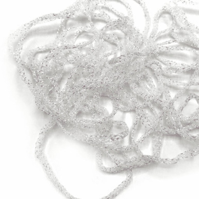 Hareline Dubbin Dyed Pearl Diamond Braid – Pearl