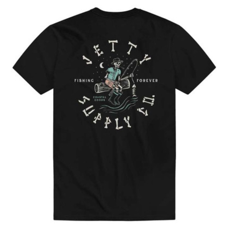 Jetty Deadstick Short Sleeve T-Shirt – Black – Large