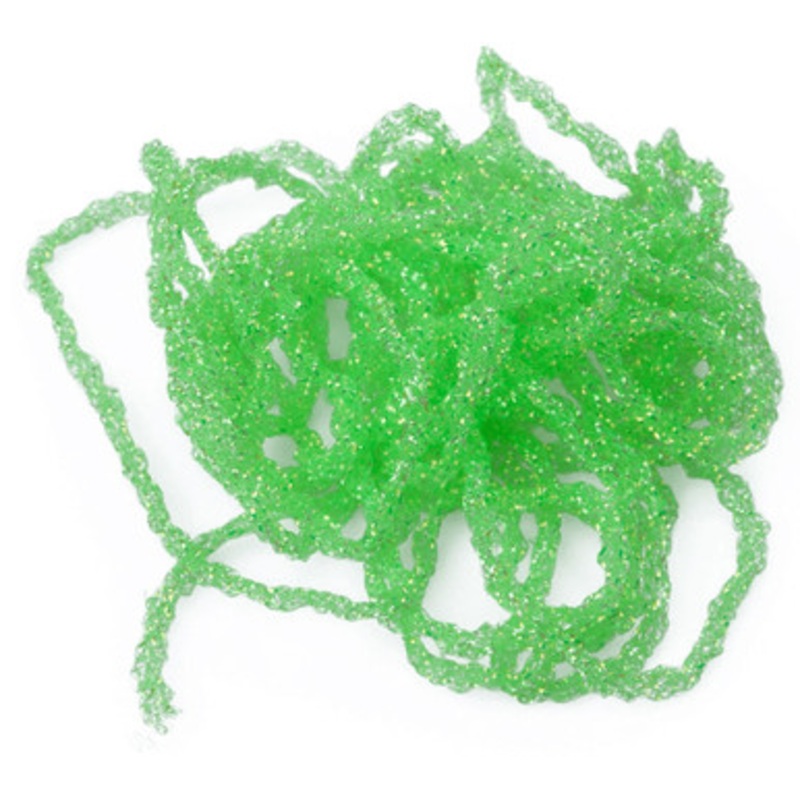 Hareline Dubbin Dyed Pearl Diamond Braid – Florida Chartreuse