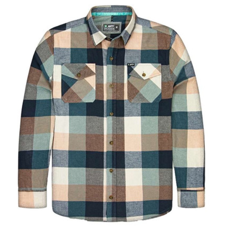 Jetty Breaker Flannel Shirt – Sand – X-Large