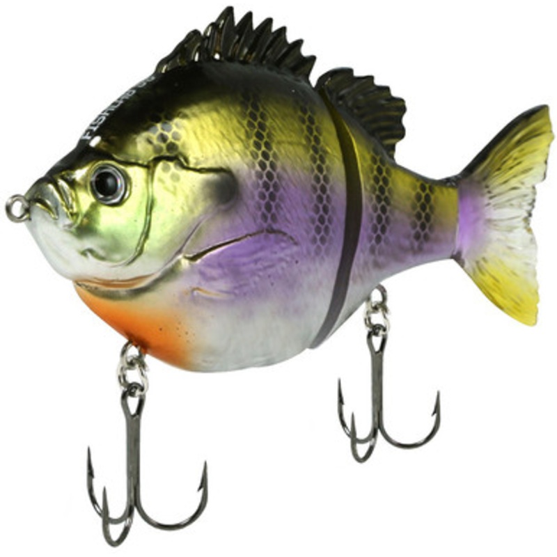 FishLab Bio Gill Glide Bait – 4in Slow Sinking – Dark Bluegill