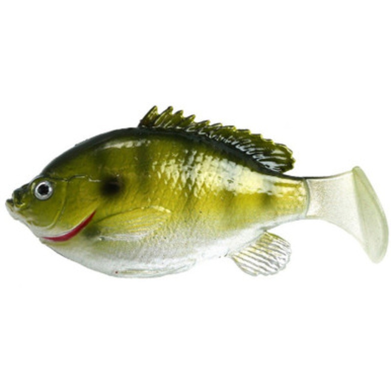 FishLab Bio Gill Weedless Soft Swimbait – 4-5/8in – Light Bluegill