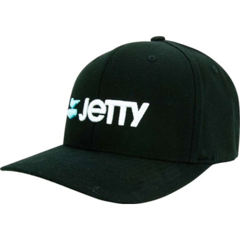 Jetty Otis Flexfit Hat – Black – S/M
