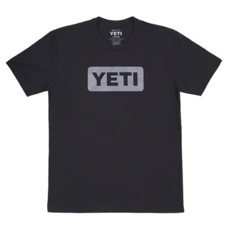YETI Logo Badge Short Sleeve T-Shirt – Black/Gray – 3X-Large