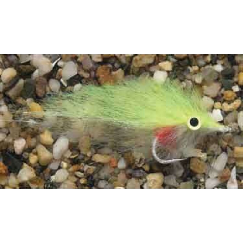 Enrico Puglisi Peanut Butter Chartreuse/White #2/0wg 3” Saltwater Fly