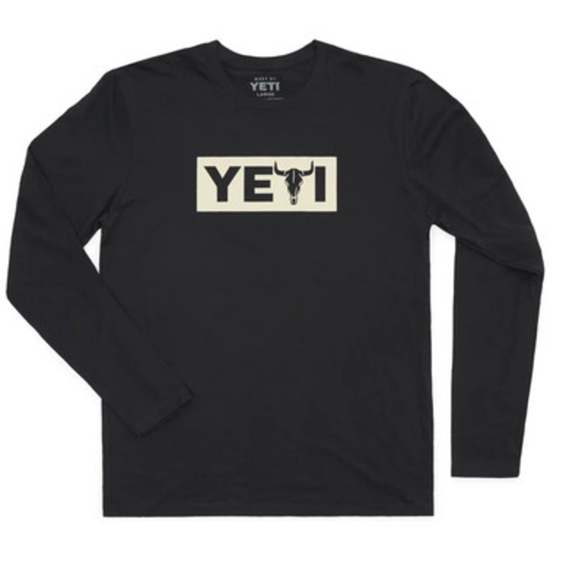 YETI Steer Long Sleeve T-Shirt – Black – Medium