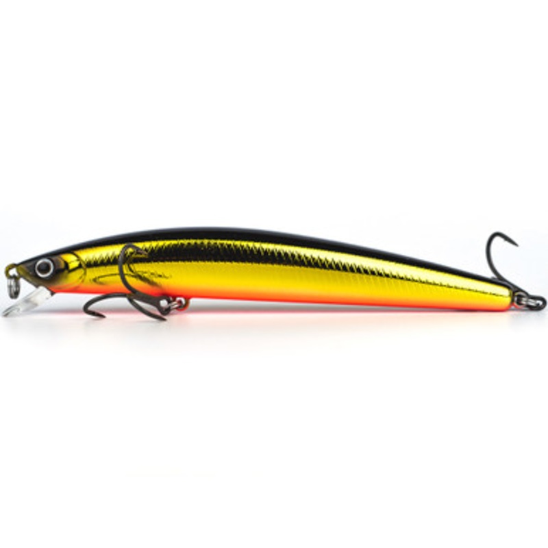 Daiwa TD Minnow 120 – Suspending – Black Gold Orange