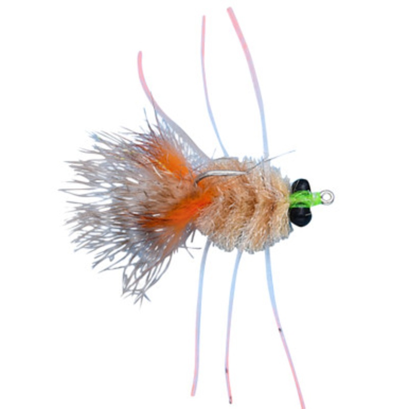 Enrico Puglisi EP Crab Saltwater Fly w/ Bead Chain Eye – #8 – Tan