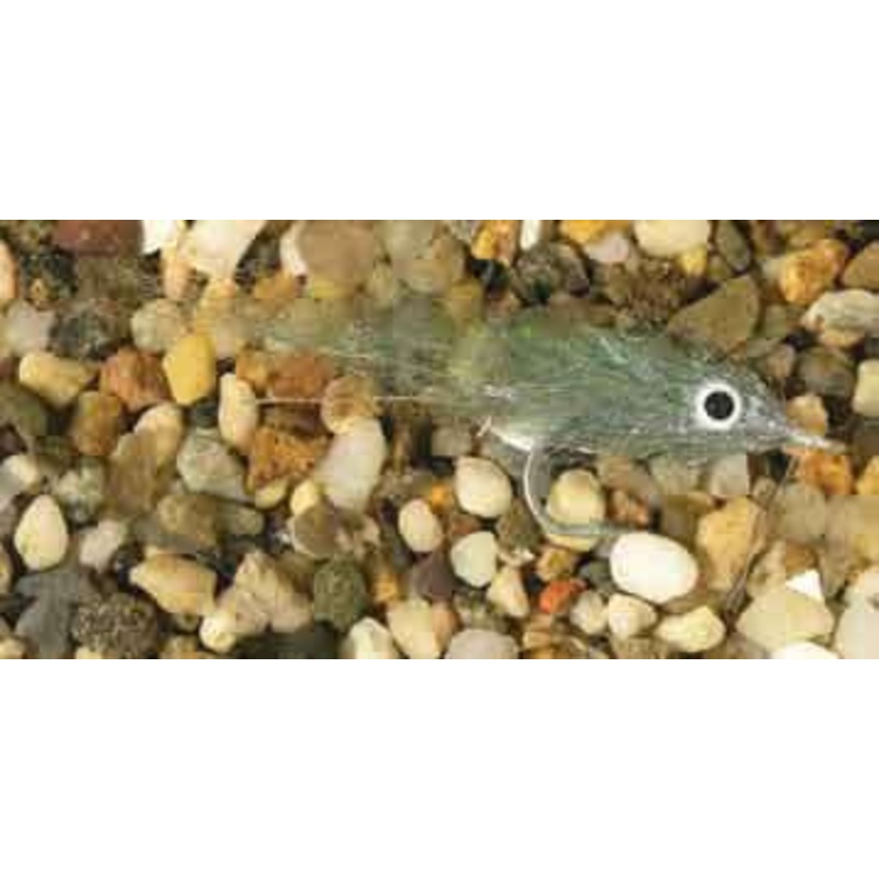 Enrico Puglisi Minnow Bay Anchovy Light Olive #1/0wg 2” Saltwater Fly