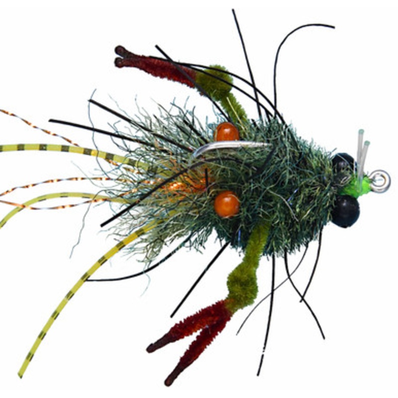 Enrico Puglisi Tarantula Mini Crab Saltwater Fly w/ Bead Chain Eye – #2 – Olive