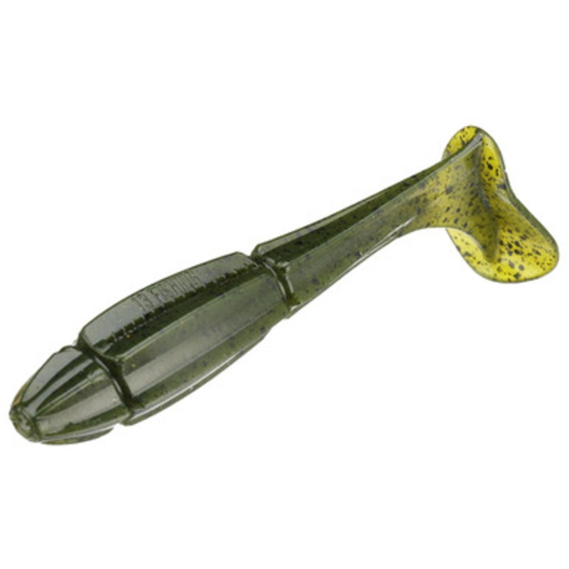 13 Fishing Churro Swimbait – 4.25in – Collard Greens