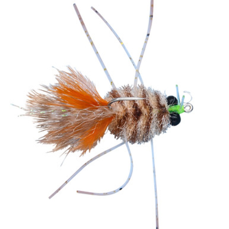 Enrico Puglisi EP Crab Saltwater Fly w/ Bead Chain Eye – #8 – 3-Tone
