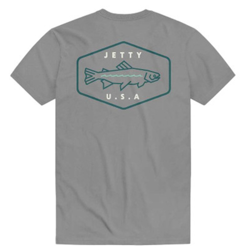 Jetty Gillwave Short Sleeve T-Shirt – Grey – Large