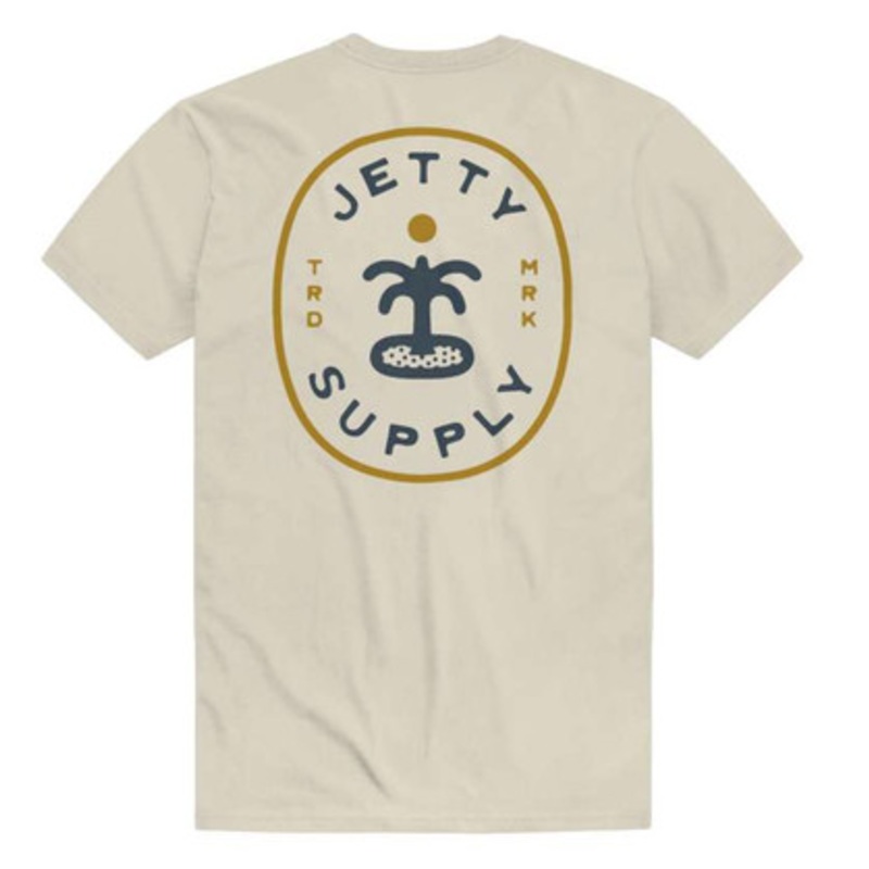 Jetty Oasis Short Sleeve T-Shirt – Sand – 2X-Large