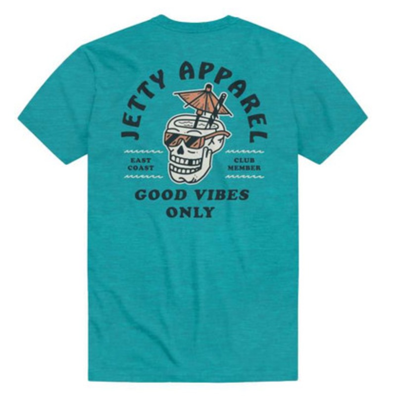 Jetty Painkiller Short Sleeve T-Shirt – Teal – Large