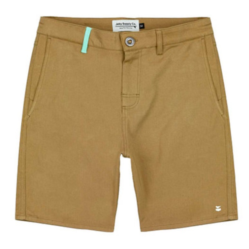 Jetty Stroll Chino Walkshort – Khaki – 30