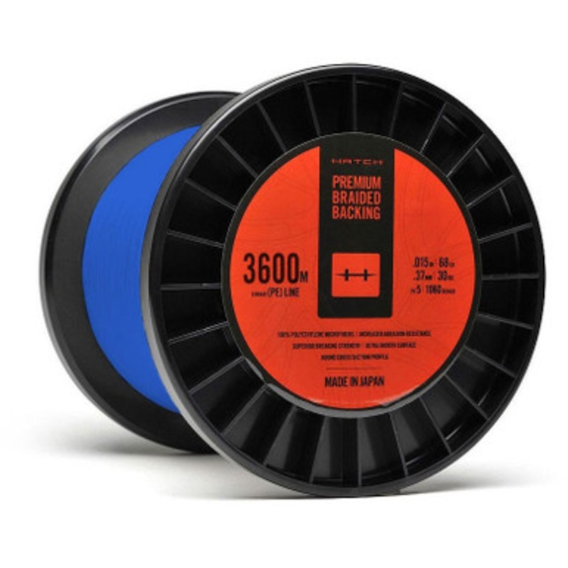 Hatch HB3600M-B Premium Braided Fly Line Backing – 3600M – Blue