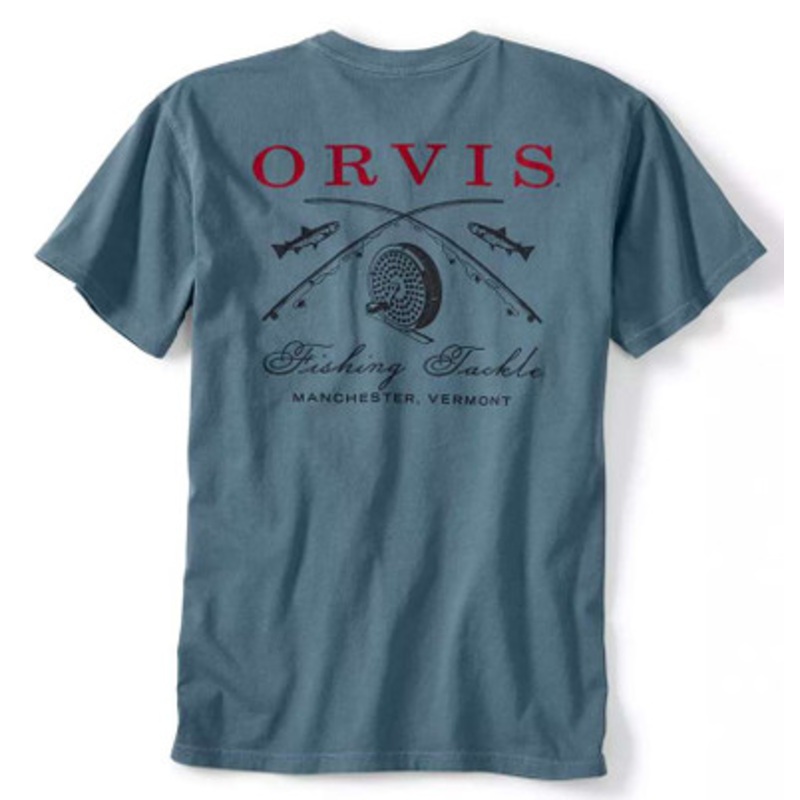 Orvis Crossed Rods Vintage Pocket Shirt – Blue Jean – Medium