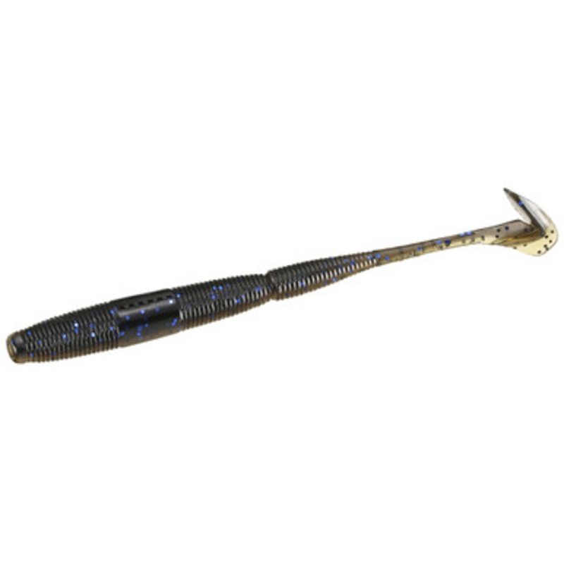 13 Fishing Ninja Swimming Worm – 5.5in – Black/Tan