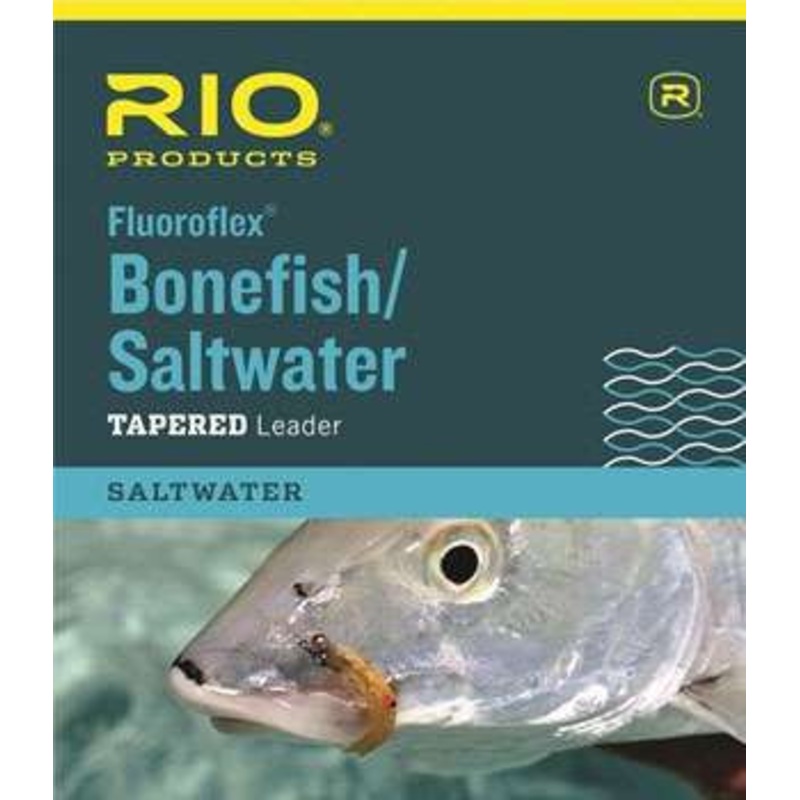 RIO 6-24513 Fluoroflex Bonefish/Saltwater Tapered Leader – 9ft – 16lb