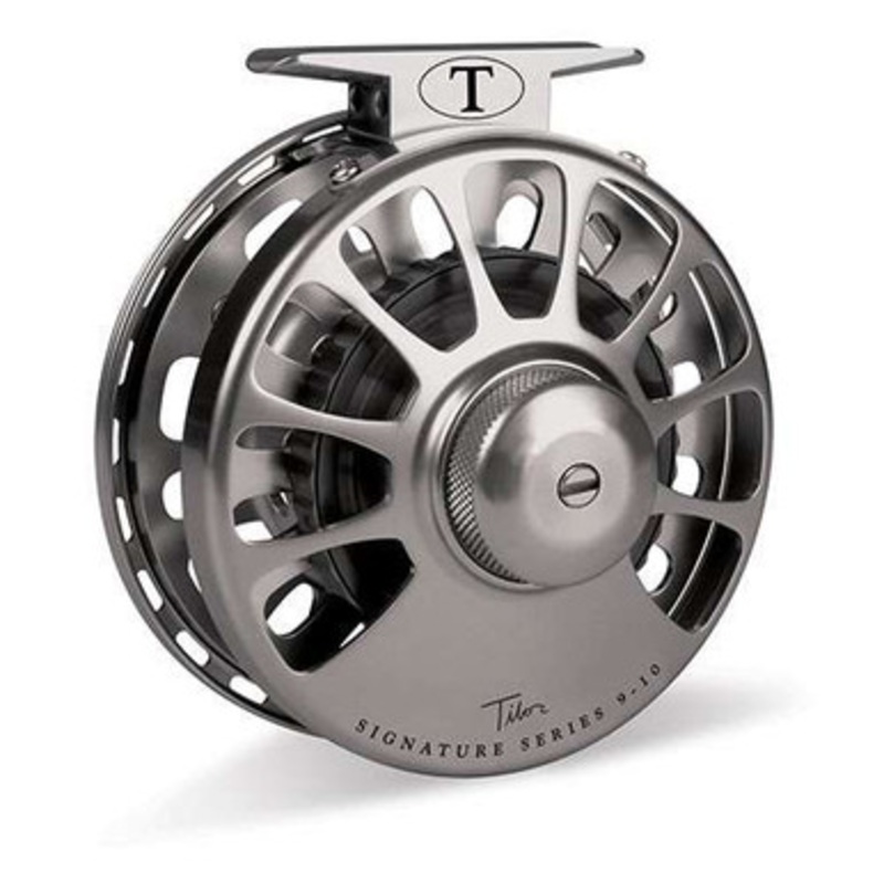 Tibor Signature Series 11-12 Fly Reel – Graphite w/ Black Hub