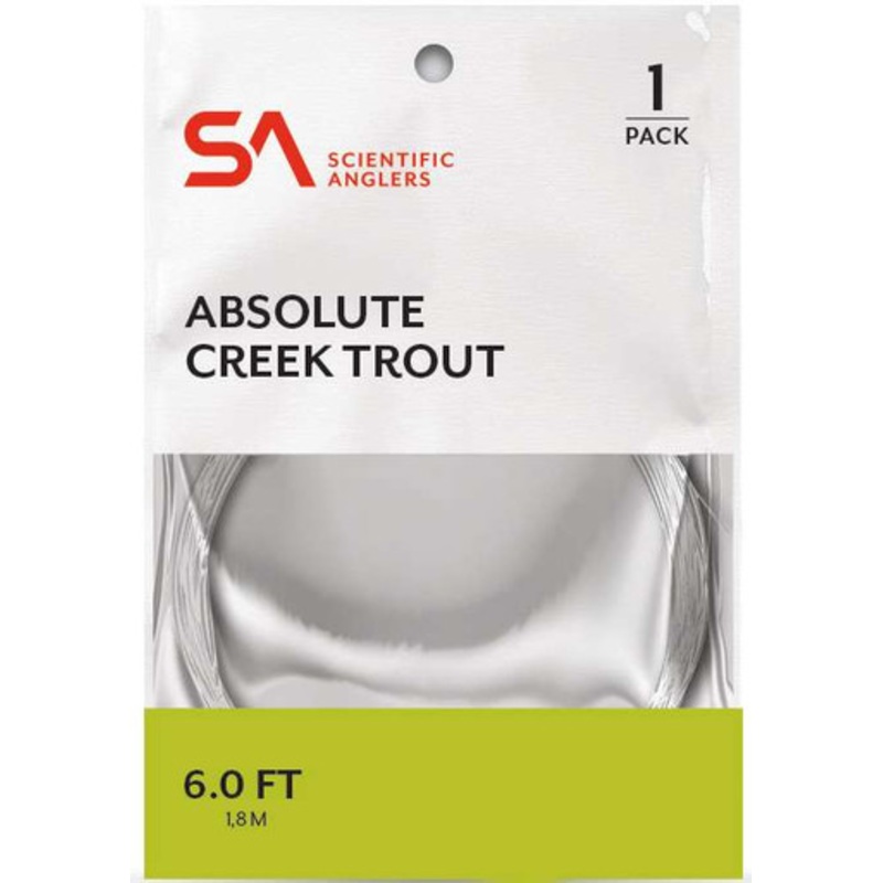 Scientific Anglers Absolute Creek Trout Leader – 6ft – 4X