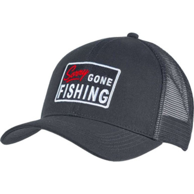 AVID Sportswear Gone Fishing Trucker Hat – Heather Grey