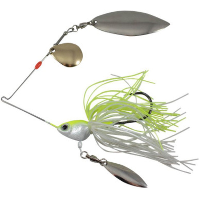 Fish Head Primal Spin – 1/4oz – Chartreuse/White