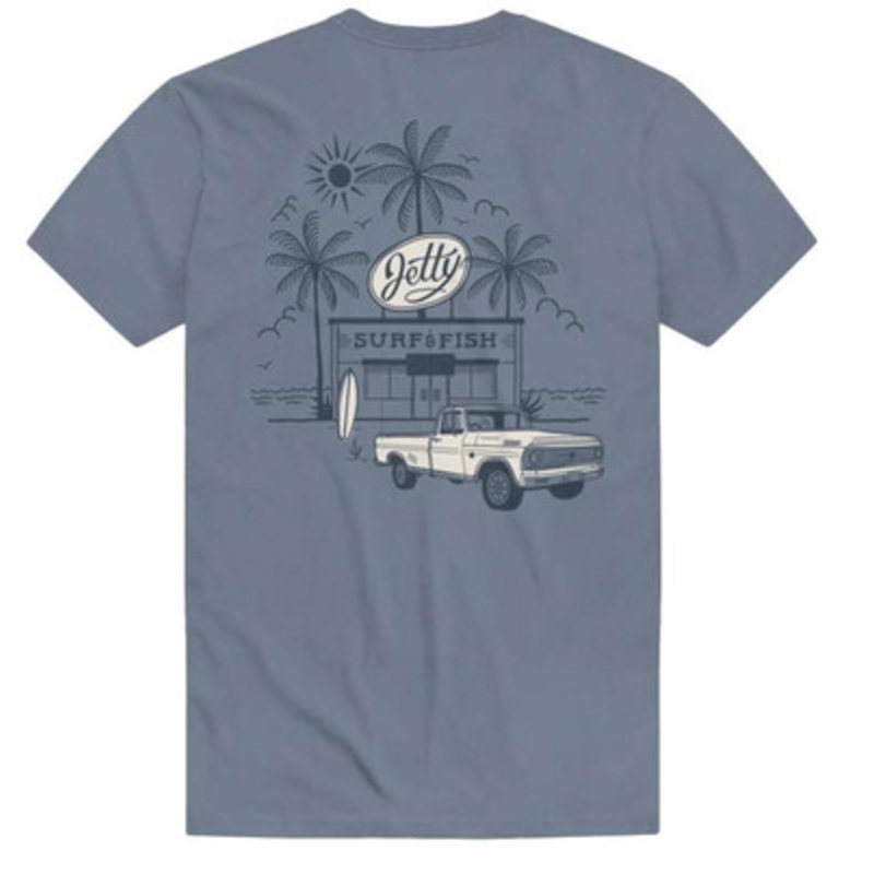 Jetty Shack Short Sleeve T-Shirt – Fog – Large