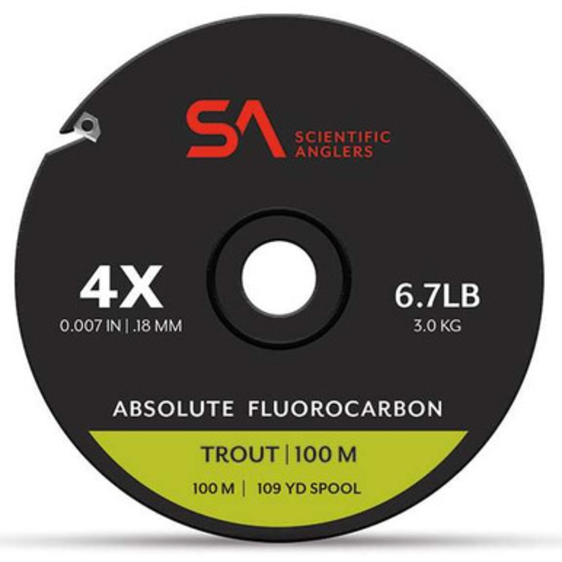 Scientific Anglers Absolute Fluorocarbon Trout Tippet – 100M – 4X
