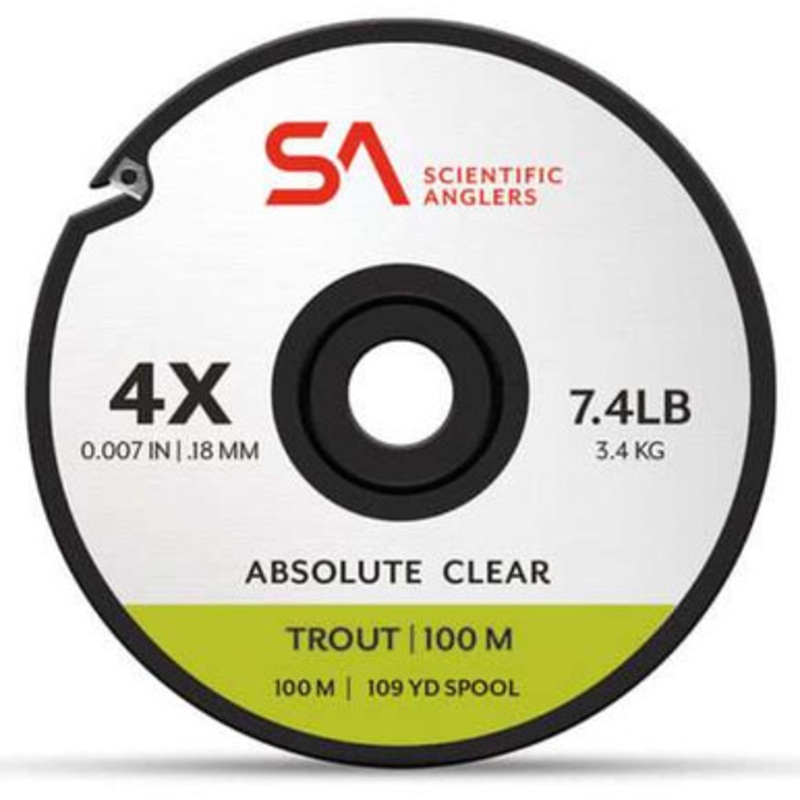 Scientific Anglers Absolute Trout Tippet – 100M – 4X