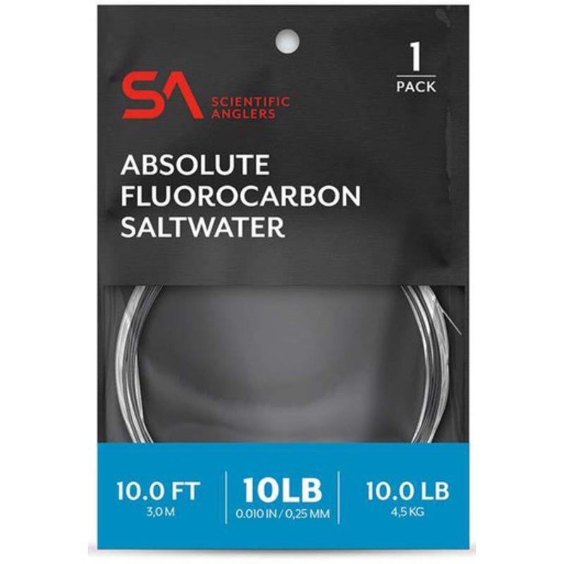 Scientific Anglers Absolute Fluorocarbon Saltwater Leader 10ft – 12lb