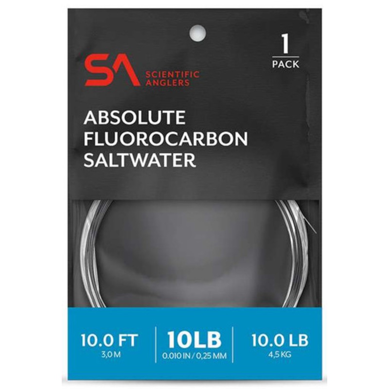 Scientific Anglers Absolute Fluorocarbon Saltwater Leader – 10ft