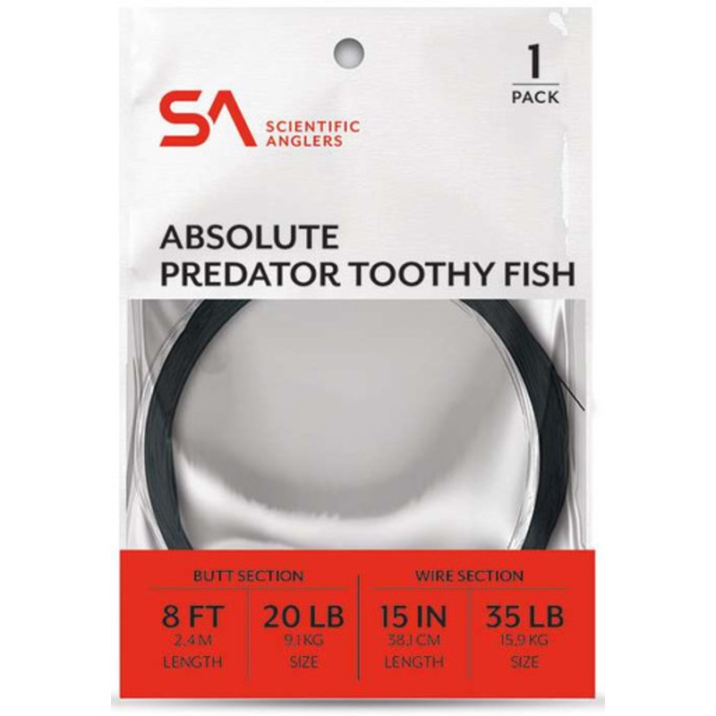 Scientific Anglers Absolute Predator Toothy Fish Leader – 55lb