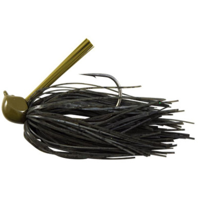 Fish Head M1 ProSeries Casting Jig – 1/2oz – Green Pumpkin Black