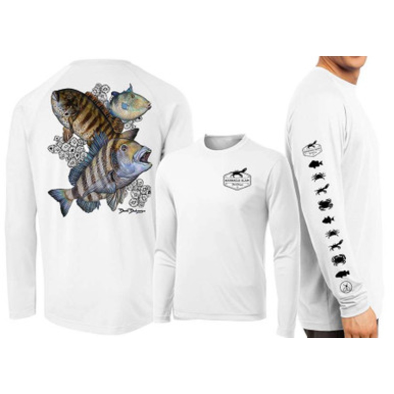 David Dunleavy Barnacle Slam Long Sleeve Shirt – White – X-Large