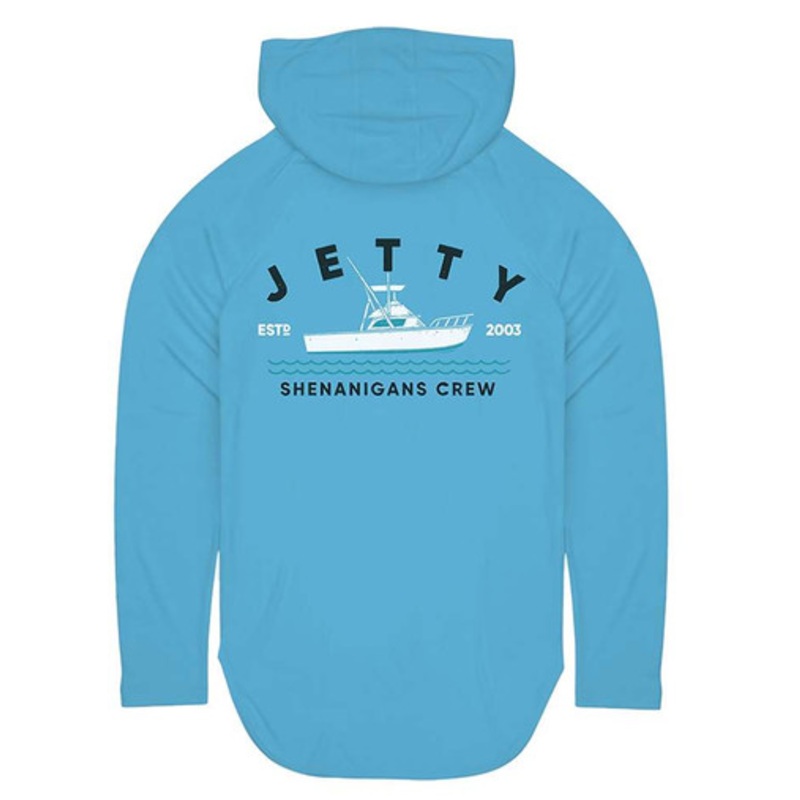 Jetty Shenanigans UV Hoodie – Light Blue – X-Large