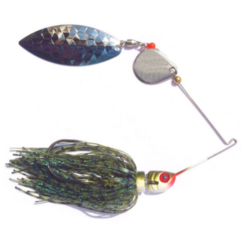 MegaStrike StrikeBack SpinnerBaits 1/2oz Bluegill Skirt, Blue/Nickel