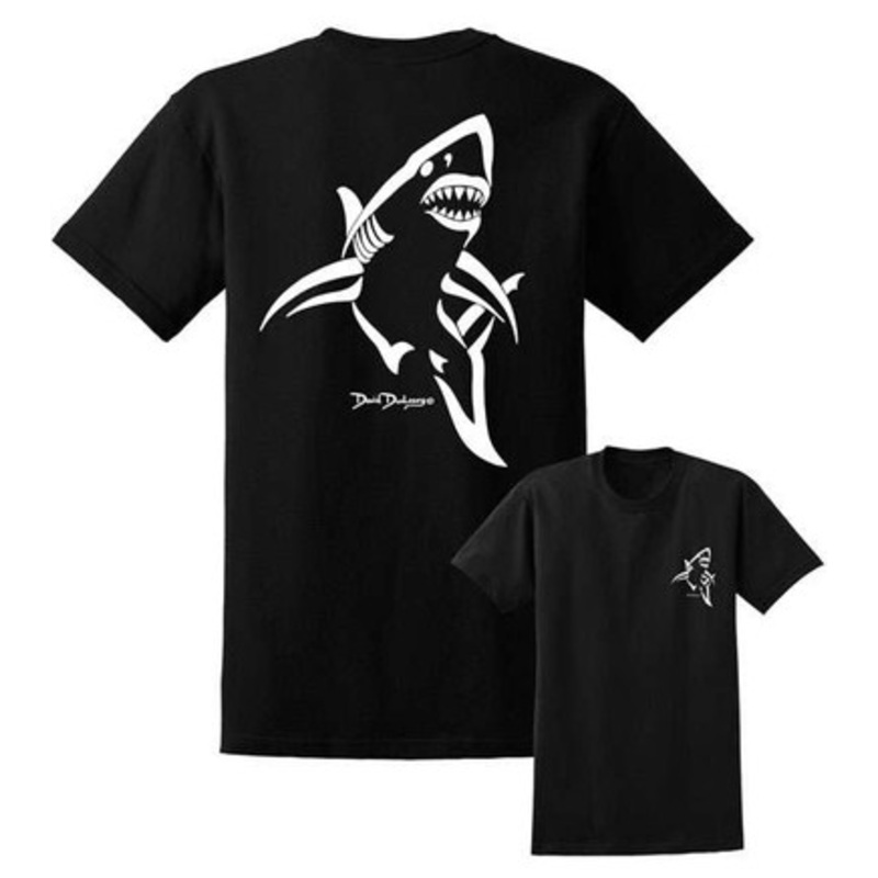 David Dunleavy Shark Deco T-Shirt – Black – Large