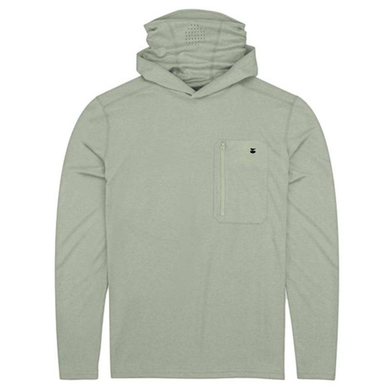 Jetty Skiff UV Hooded Long Sleeve Shirt – Sage – X-Large