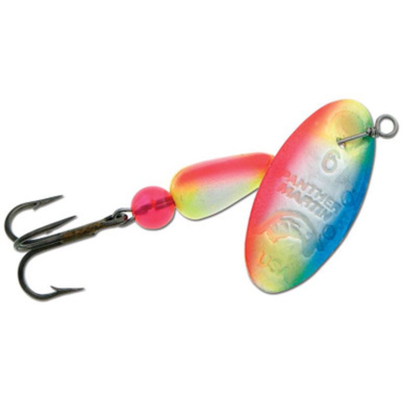 Panther Martin Inline Spinner – #6 – UV Orange/White/Blue