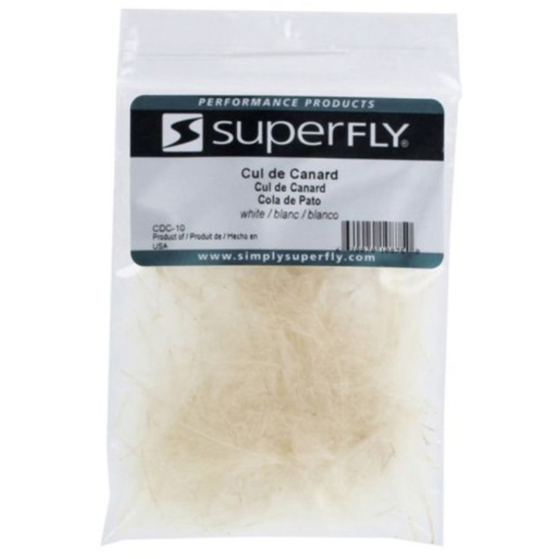 Superfly Cul De Canard (CDC) Duck Feather – White