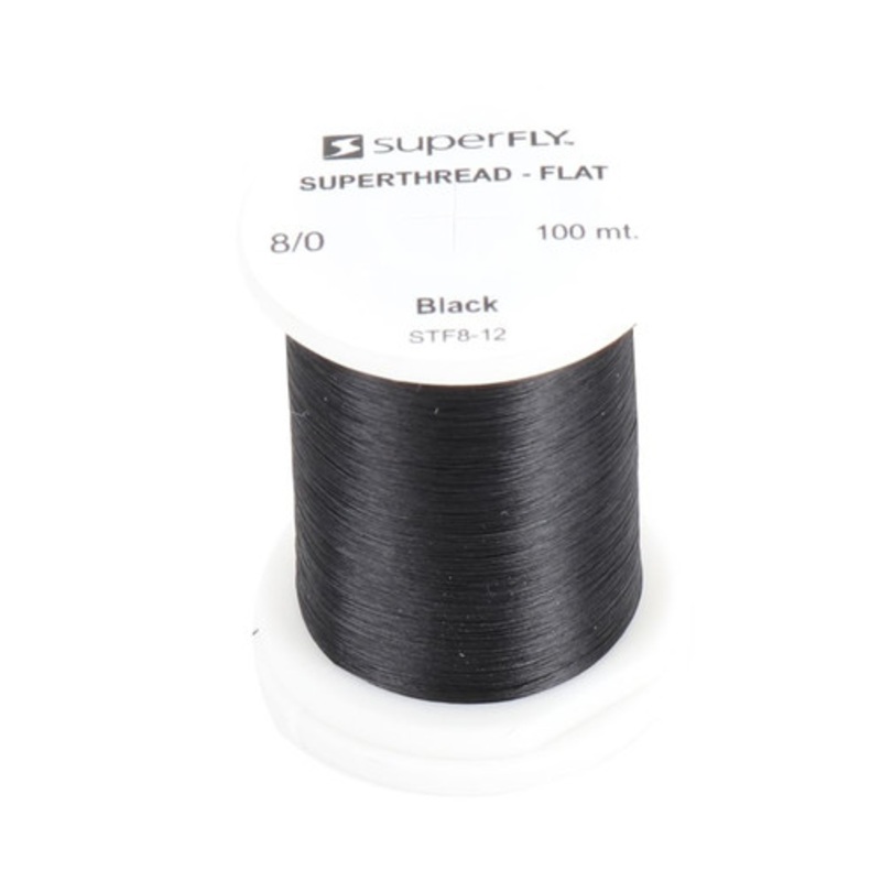 Superfly STF8-12 Superthread Flat 8/0 – Black