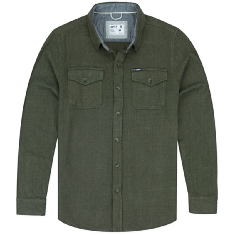 Jetty Arbor Heavy Twill Shirt – Olive – 2X-Large
