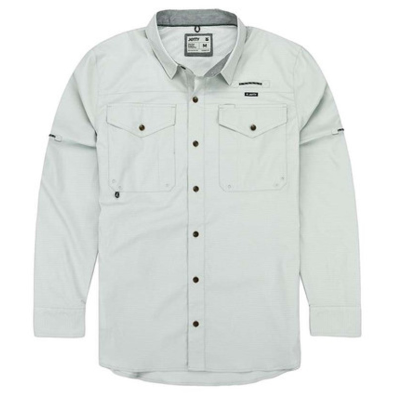 Jetty Bowline Long Sleeve Guide Shirt – Grey – Large