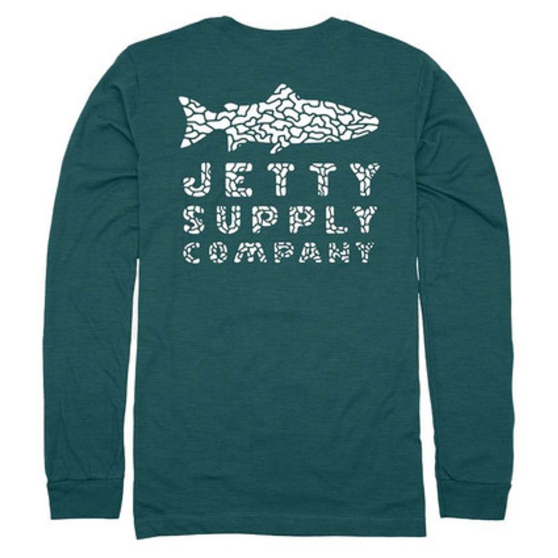 Jetty Reefraction Long Sleeve T-Shirt – Teal – X-Large