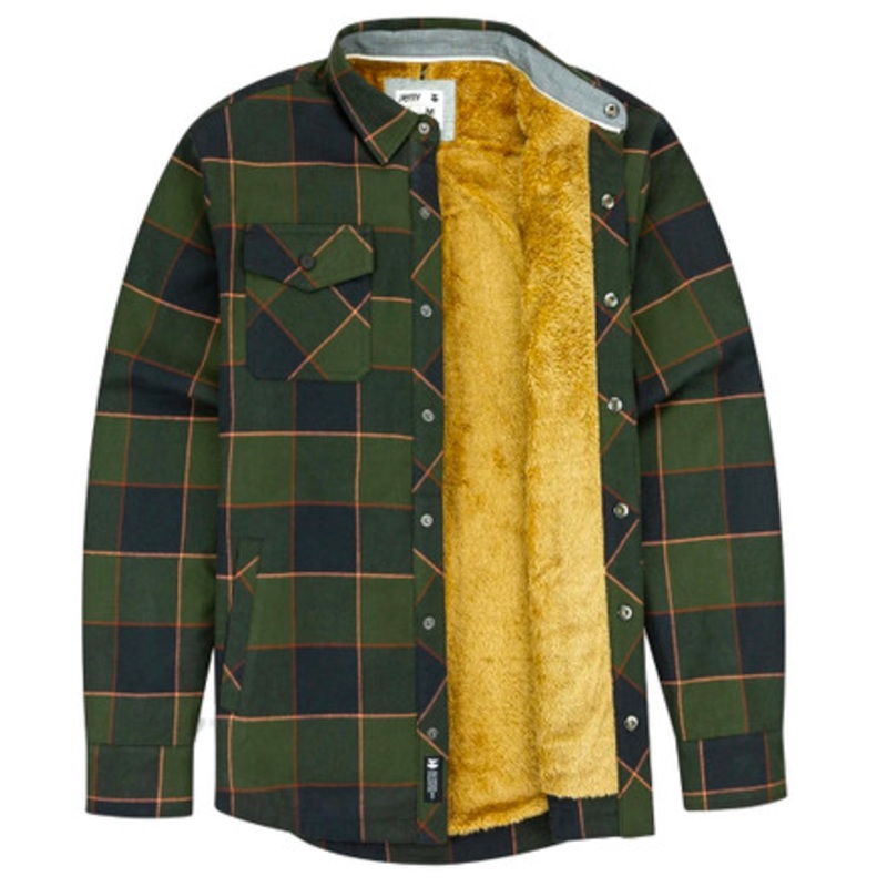 Jetty Sherpa Jackets – Military – X-Large
