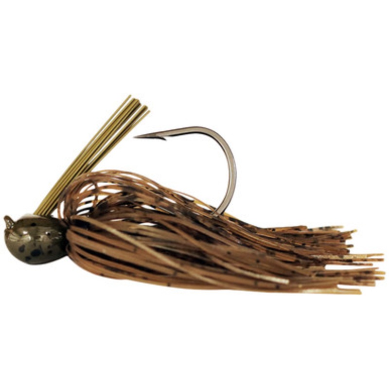 Missile Baits MJFO38-GP Ike’s Flip Out Jig – Green Pumpkin