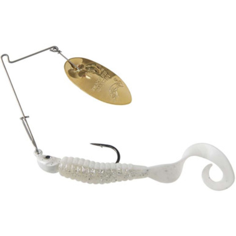 Panther Martin Sonic SizzleTail Spinnerbait – Gold/White Ice