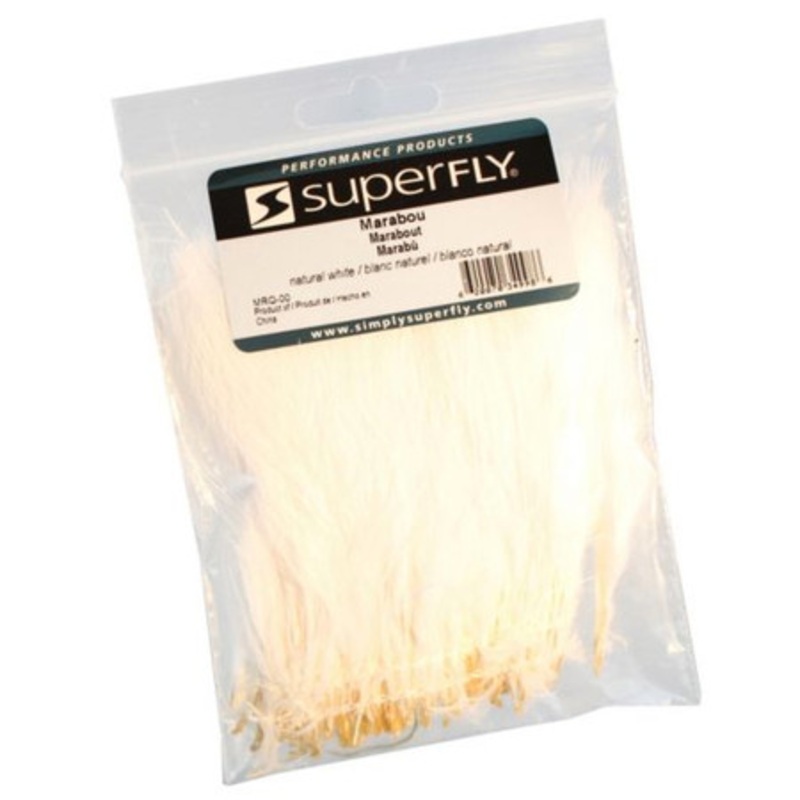 Superfly MRQ-00 Strung Marabou – Natural White